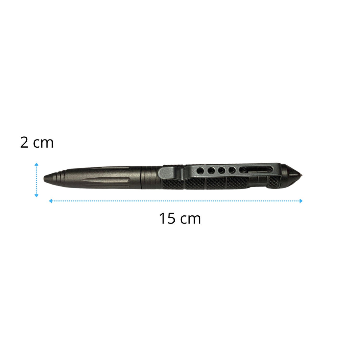 Pluma táctica de aluminio con punta rompe vidrios JF002 - foto 8
