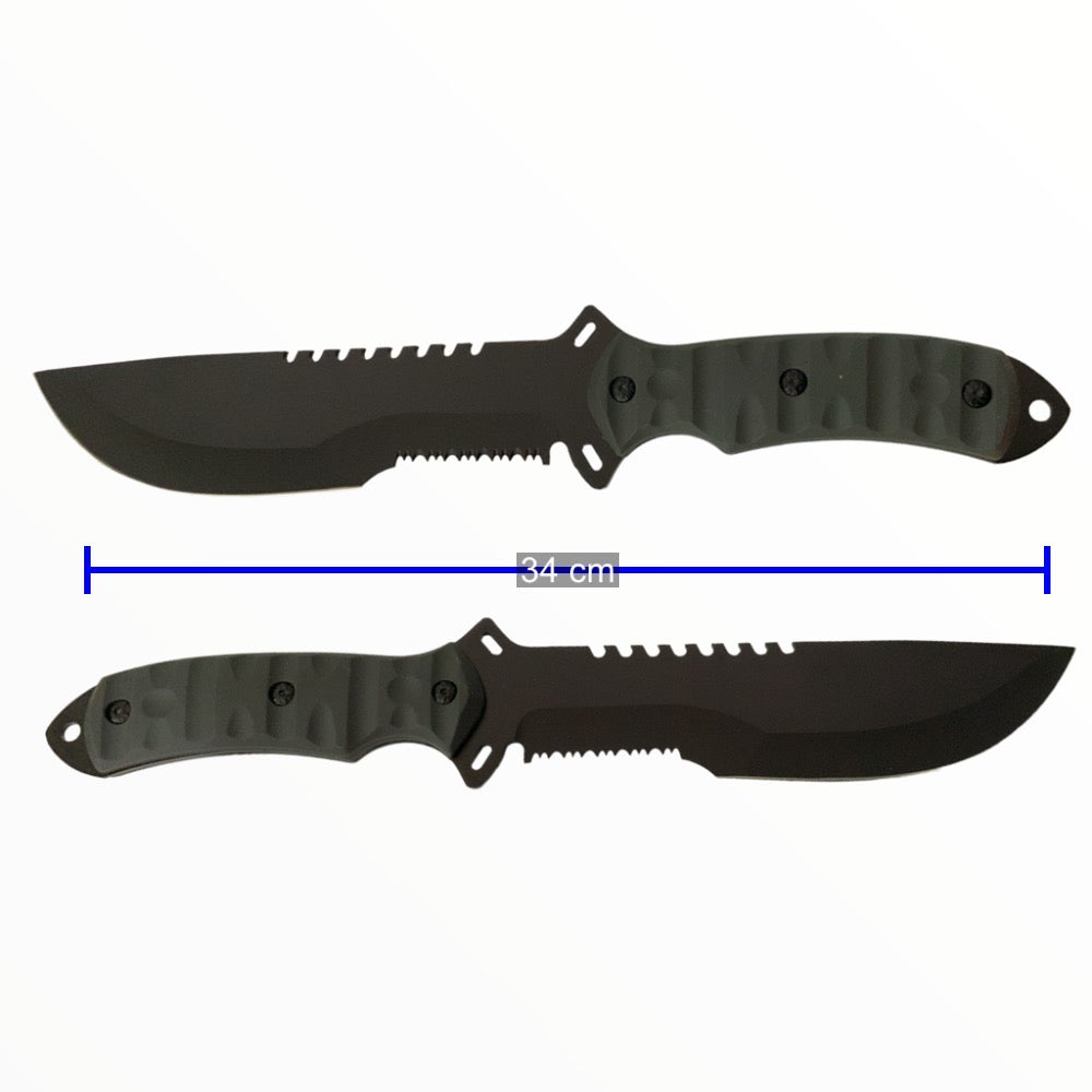 Cuchillo estilo rambo de hoja larga y ancha con funda 108-1-4 - foto 2