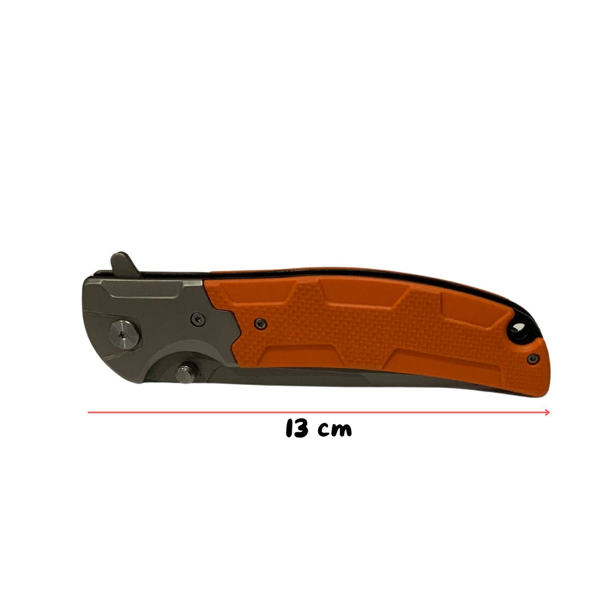 Navaja plegable flipper de 25 cm con mango bicolor madera y negro - foto 5