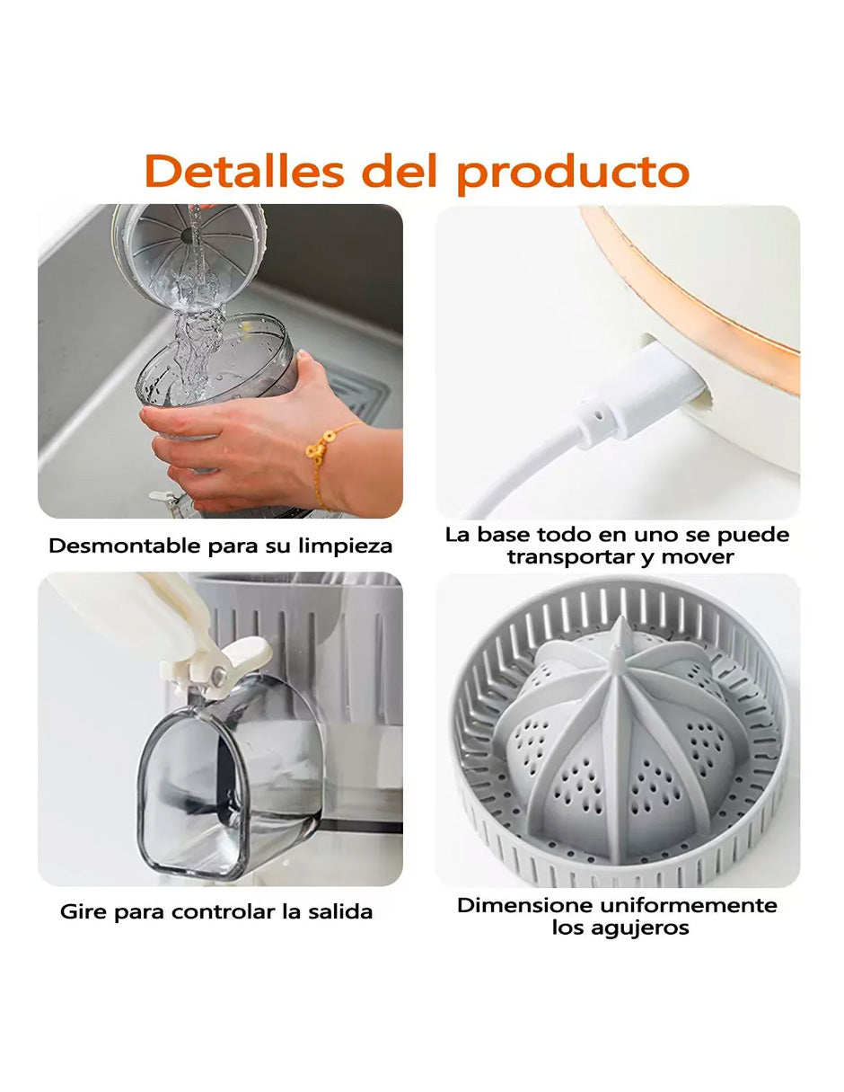 Extractor de Jugos Automático para Frutas y Verduras 600ml