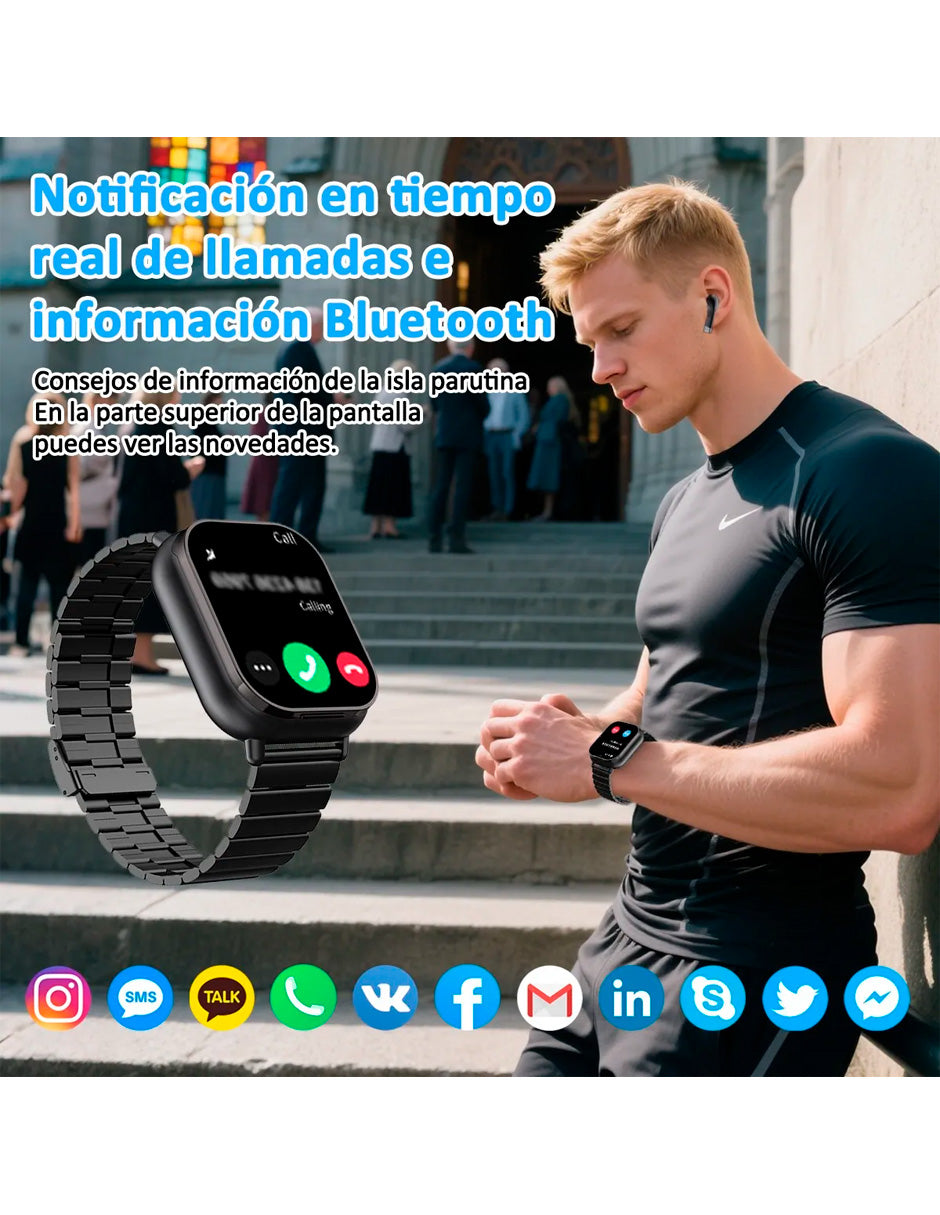 Petukita Box Smartwatch D8 con Audífonos – Innovación 2 en 1: Estilo, Deporte y Conectividad