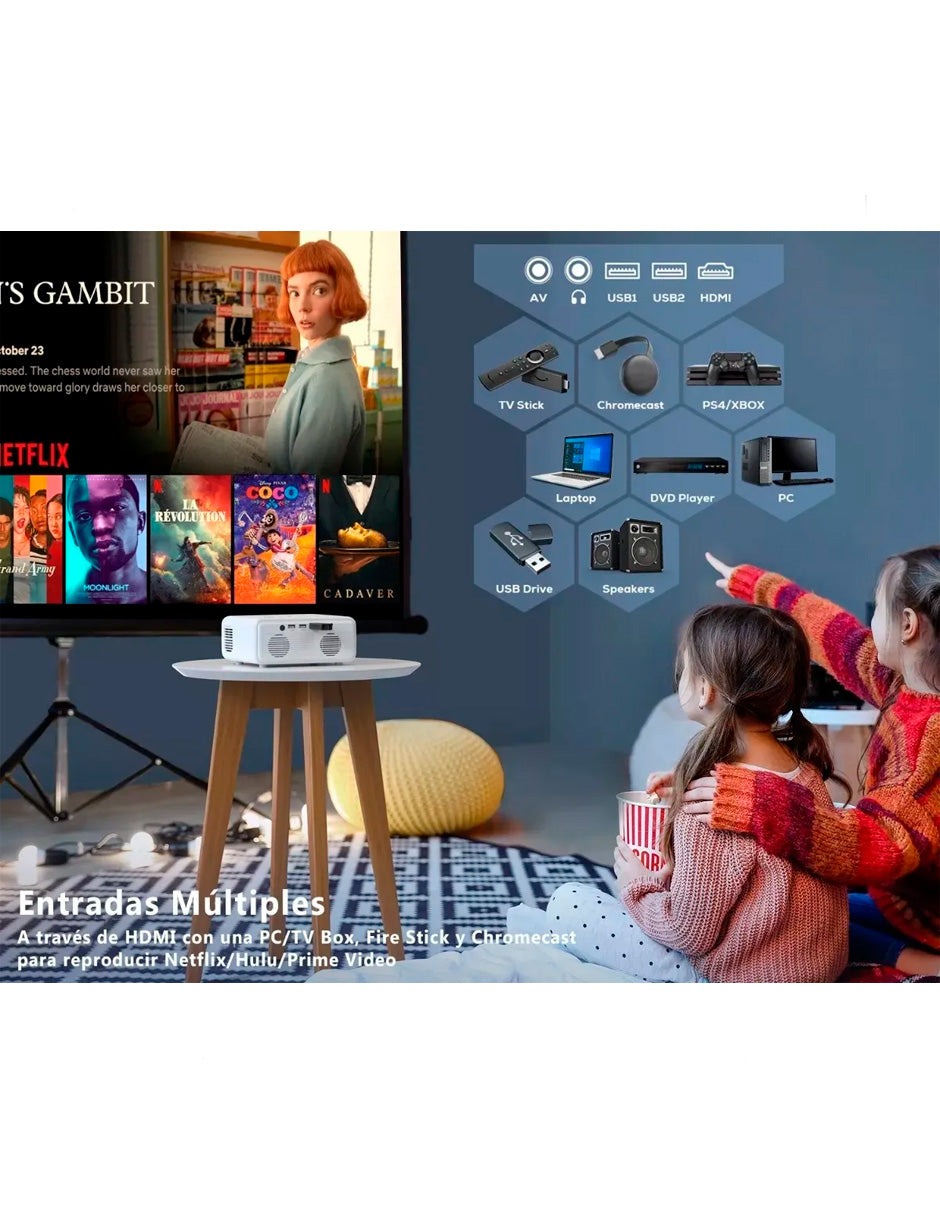 Petukita Box Proyector IPL310 5G WiFi – Potencia 15000LM