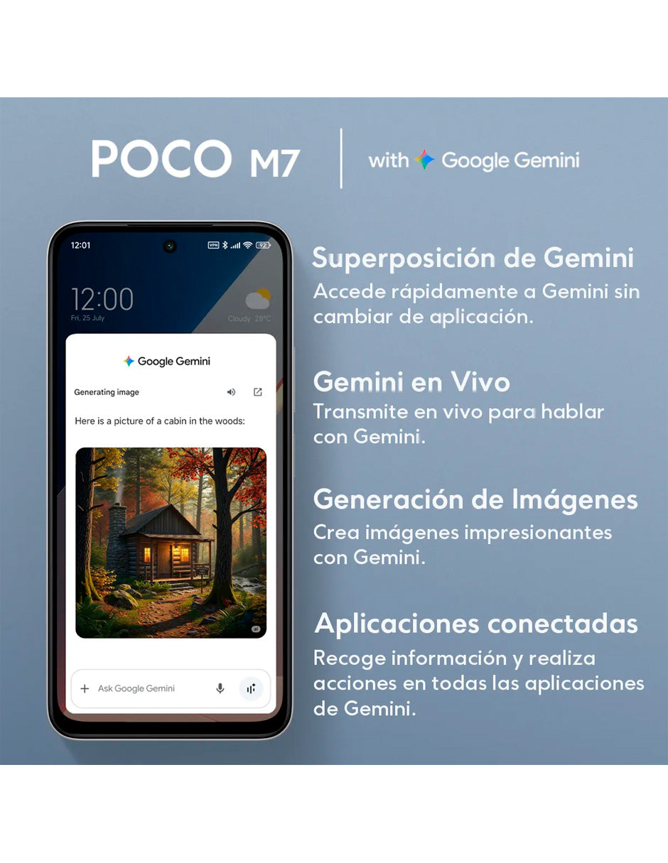 Xiaomi Poco M7 Dual SIM 128GB 6GB RAM Azul