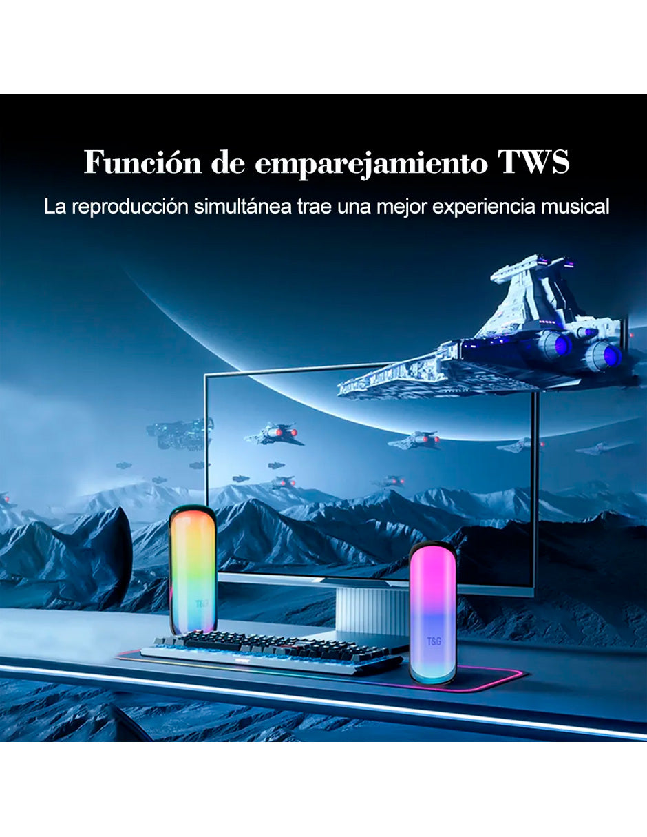 Petukita Box – Bocina Bluetooth Portátil Waterproof Mini RGB