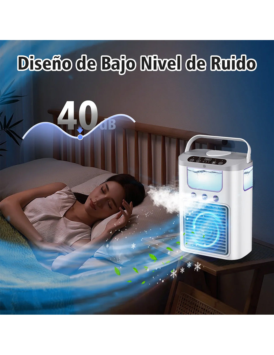 Mini Climatizador AKIO Petukita Box Blanco 3 en 1 | Enfriador USB