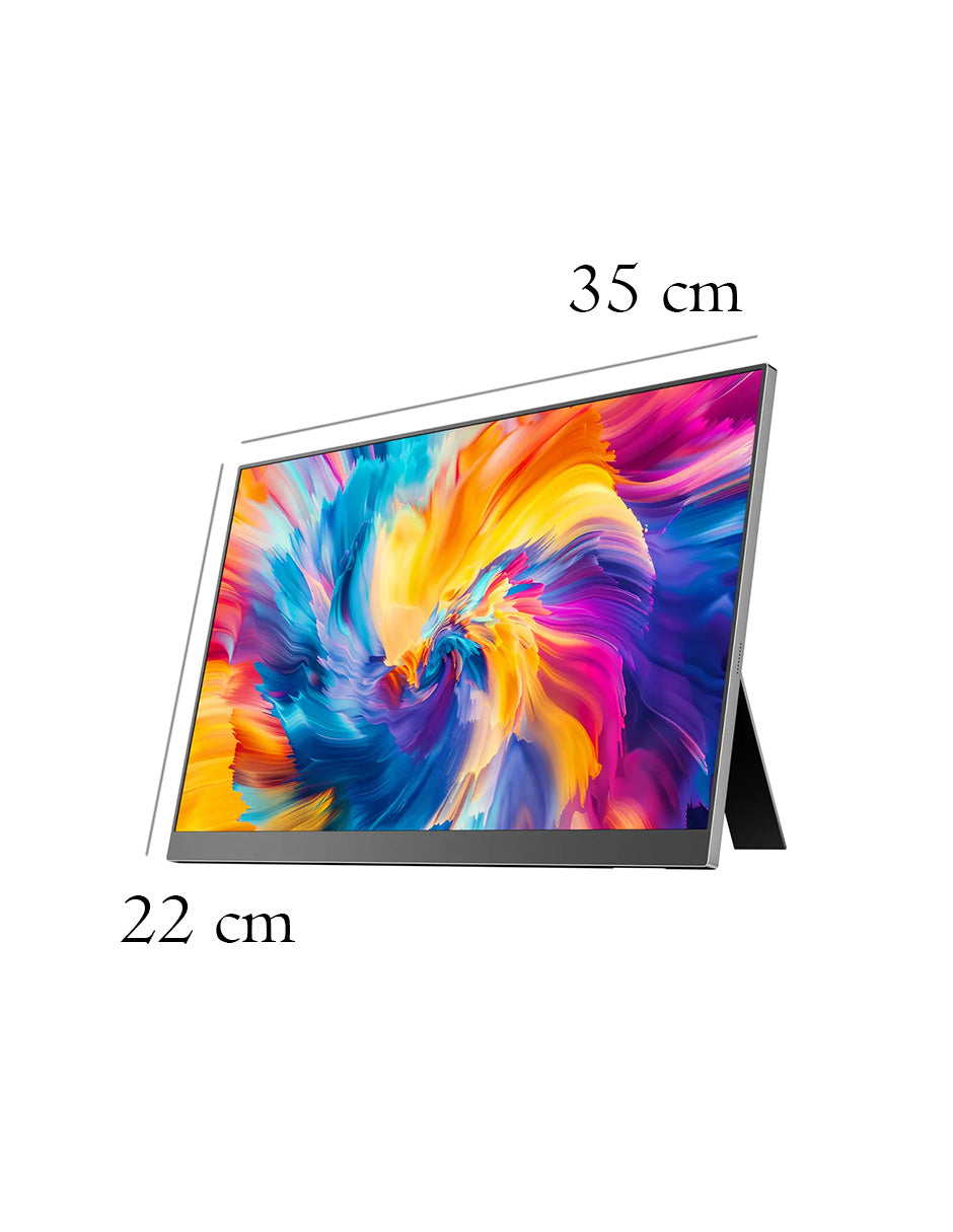 Monitor Portátil Gamer 15.6" Full HD IPS para Laptop, PC, Mac, Nintendo Switch, PS5, Xbox | HDR | USB-C | Mini HDMI | VESA