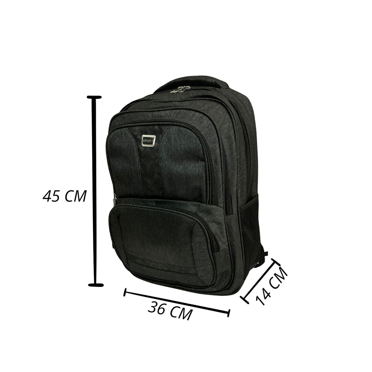 Mochila ergonómica de 25 L con cinturón, porta laptop y botellas BB1662 - foto 5