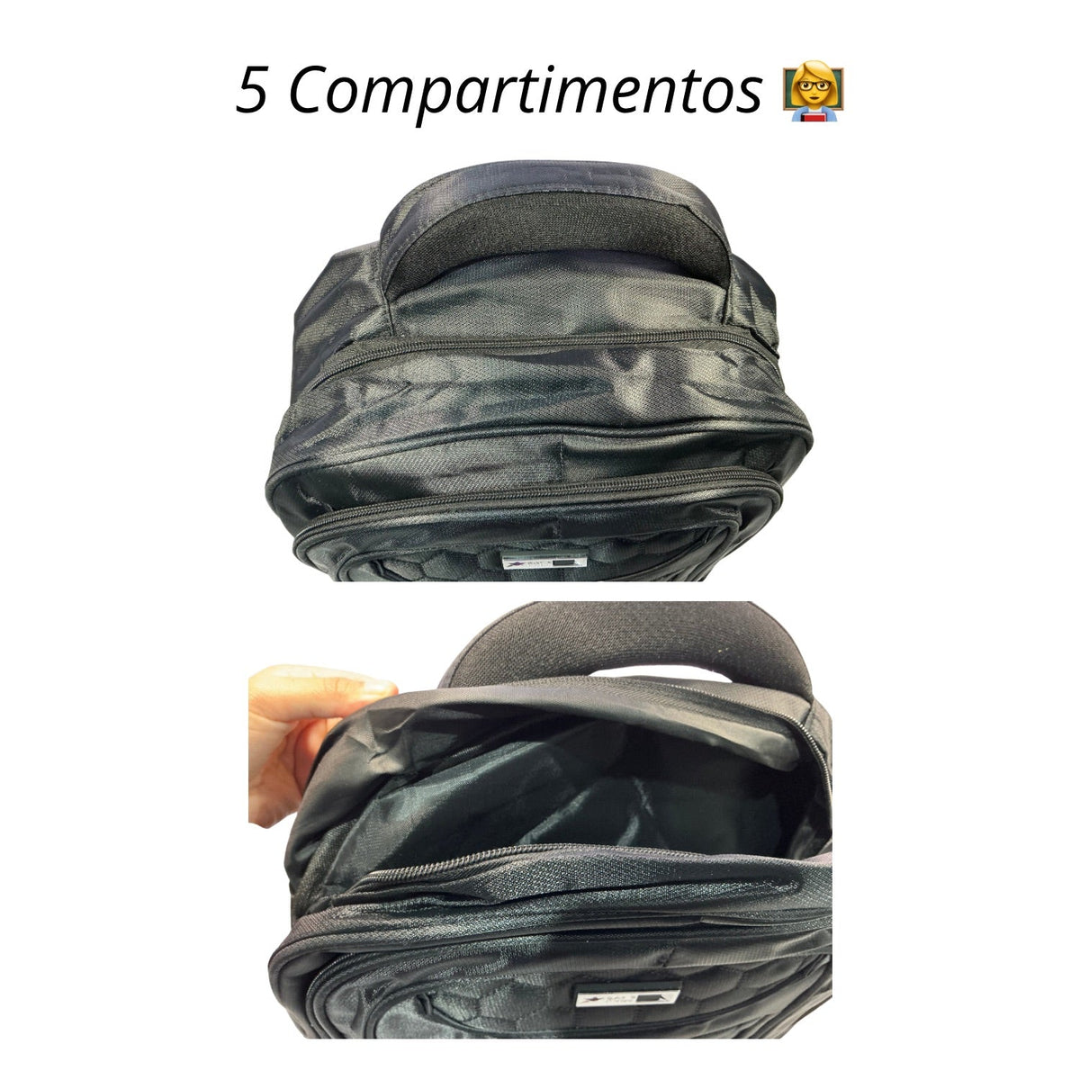 Mochila de 25 L ultradelgada texturizada con porta laptop y botella BB1665 - foto 5