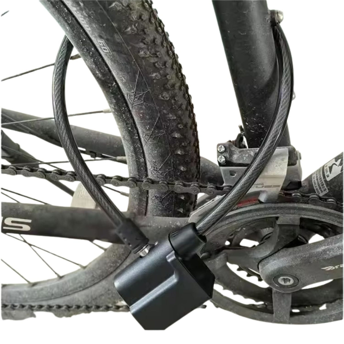 Candado de cable con alarma de 110 dB para moto y bici, cierre sin llave - foto 3