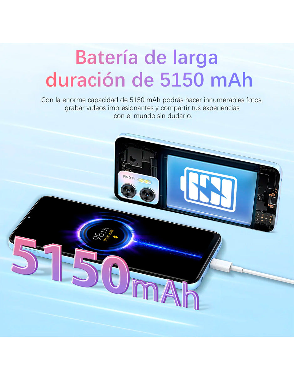 SmartPhone C36 con 12 gb Ram 128 gb Rom 5150 Mah con Android 14 VERDE