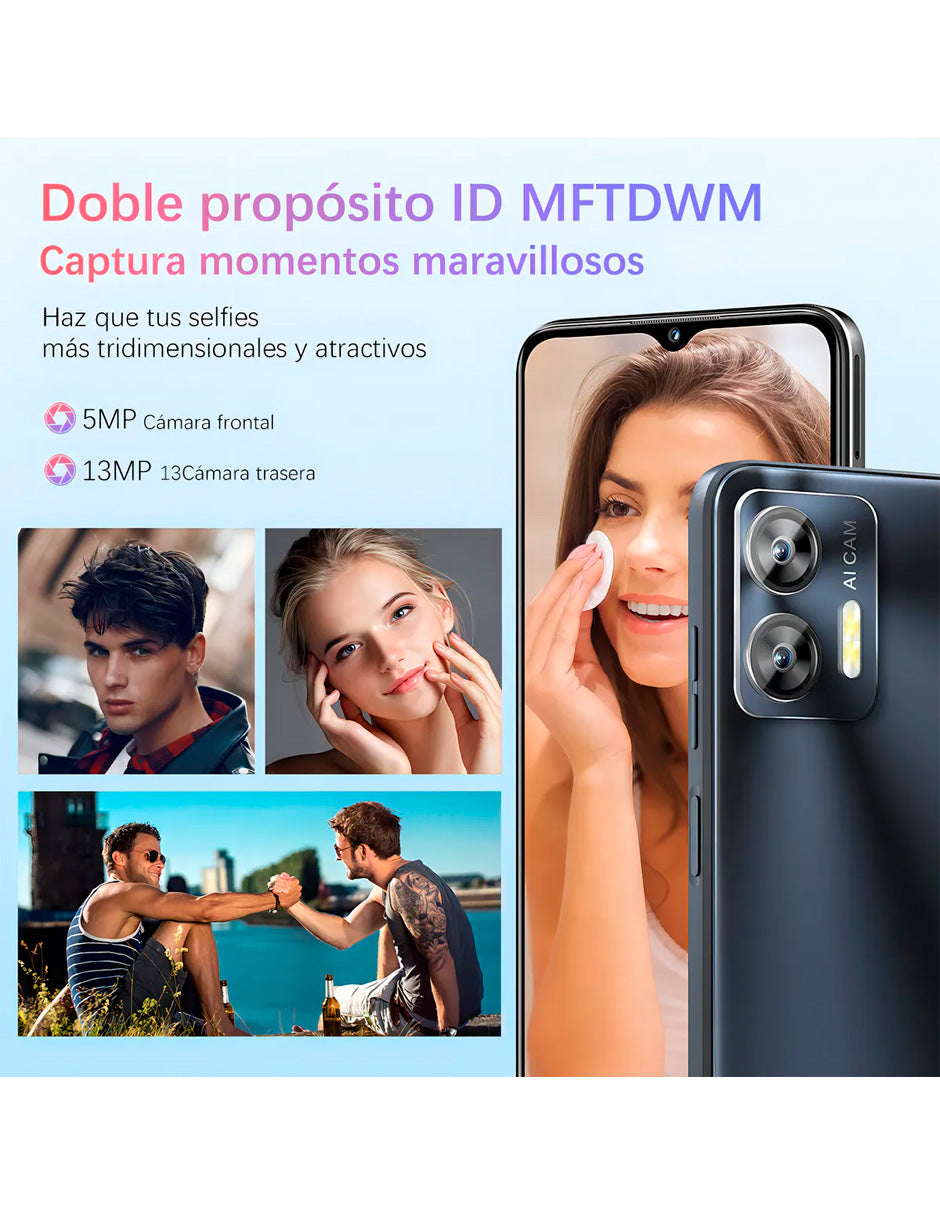 SmartPhone C36 con 12 gb Ram 128 gb Rom 5150 Mah con Android 14 NEGRO
