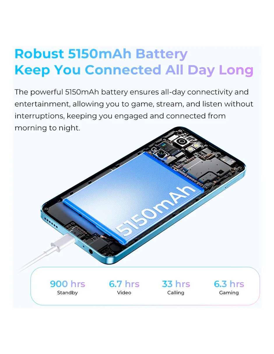 SmartPhone C58 Dual Sim con 16(4+12)+128 Gb Expansión 1tb (con MicroSD) VERDE