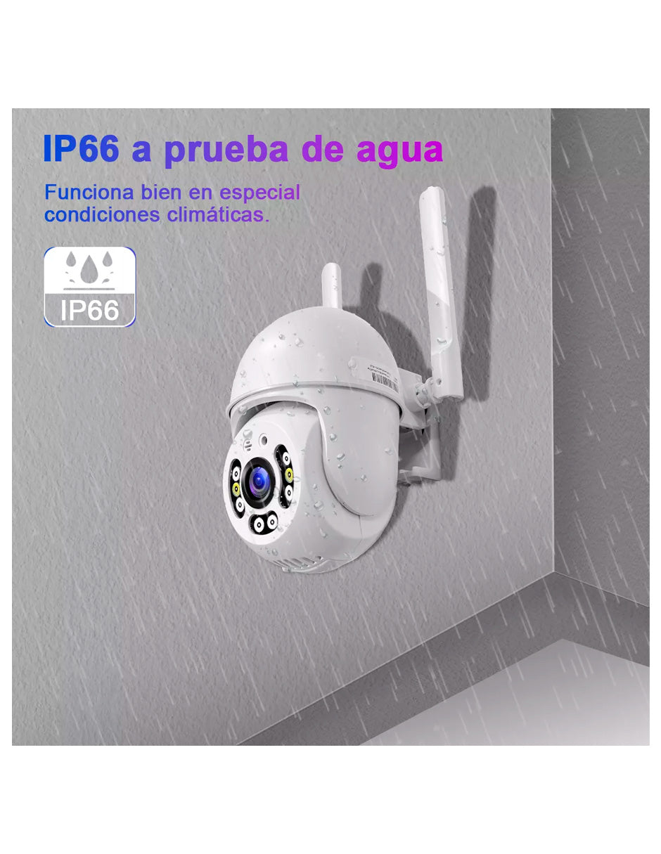 2pcs Cámara De Seguridad Petukita Box S42 Exterior Wifi con Visión Nocturna