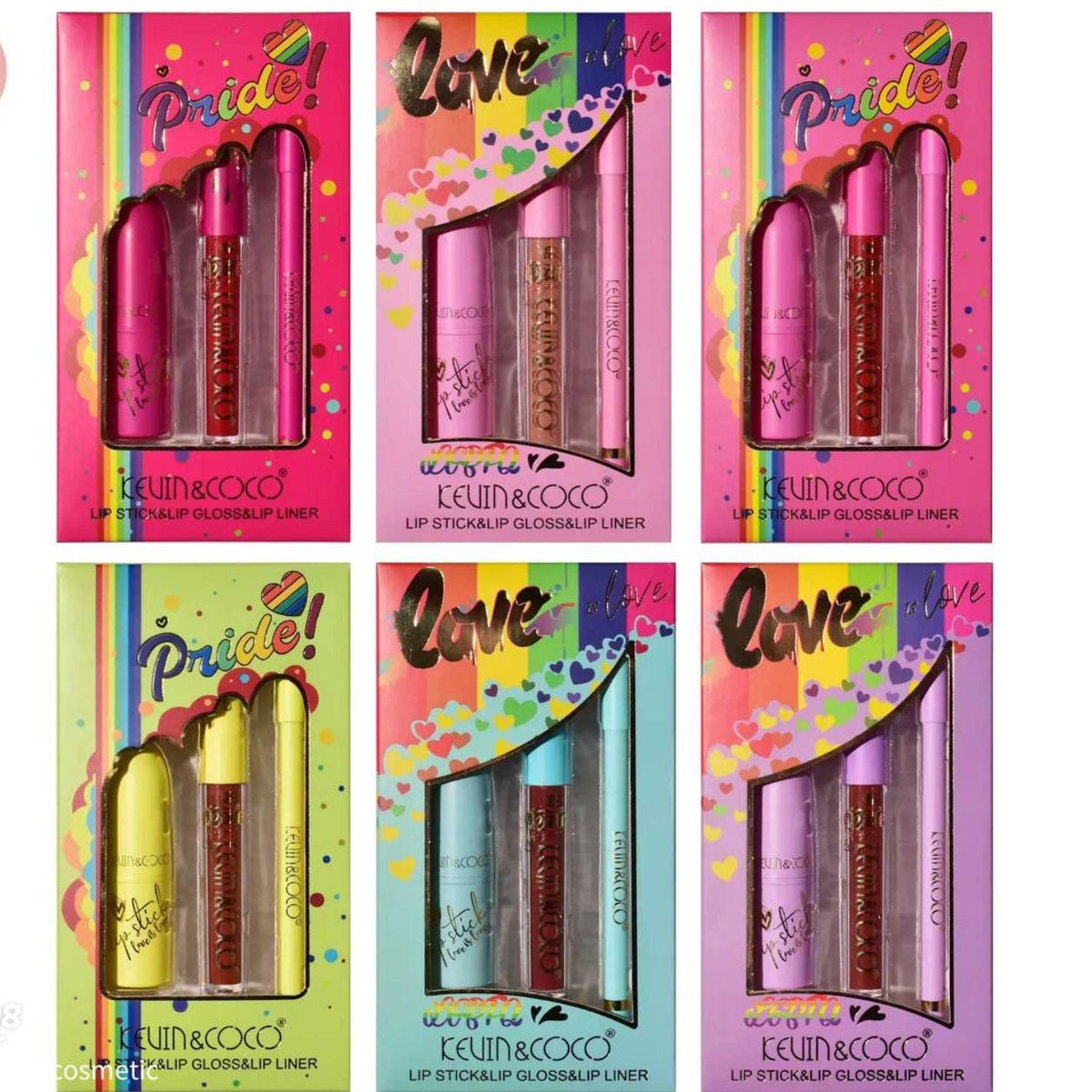 Set de lipstick, lipgloss y lipliner, 6 piezas CC-167 - foto 3