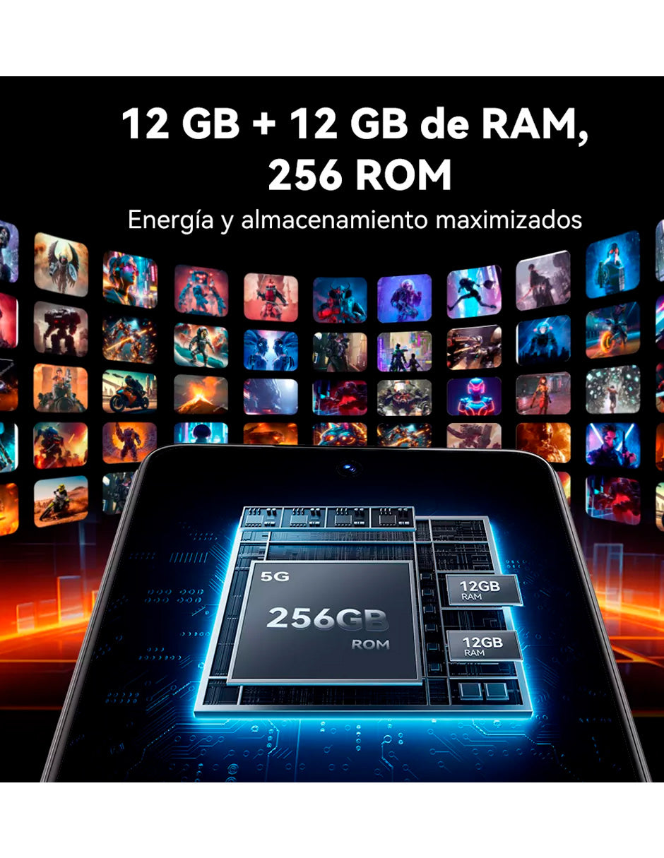 SmartPhone Cubot MAX 5 5G Dual SIM 256 GB Blanco 12 GB RAM Negro
