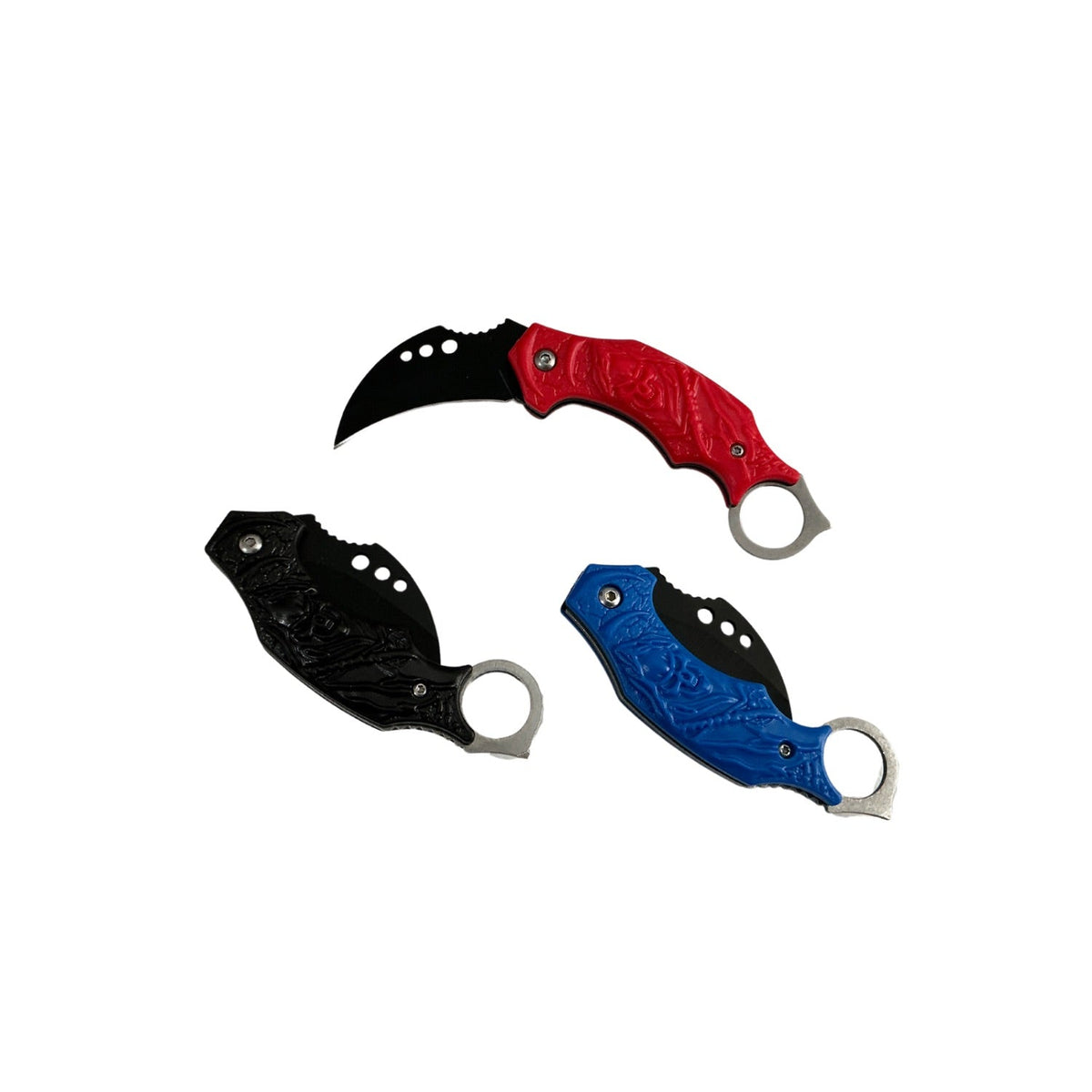 Navaja plegable pequeña tipo karambit W6D1