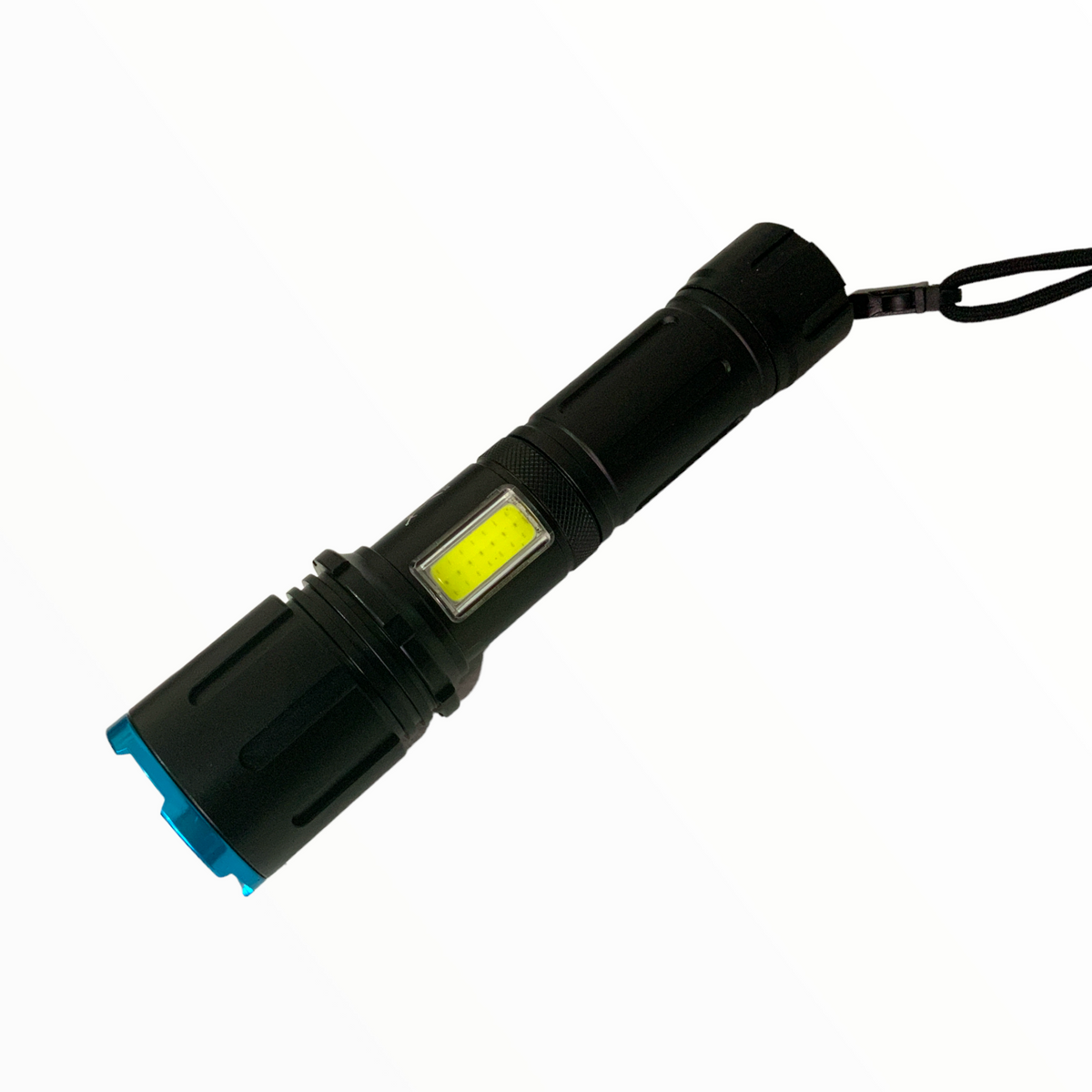 Linterna LED T9 con luz lateral blanca y roja, 5000 lúmenes, USB DT500 - foto 3