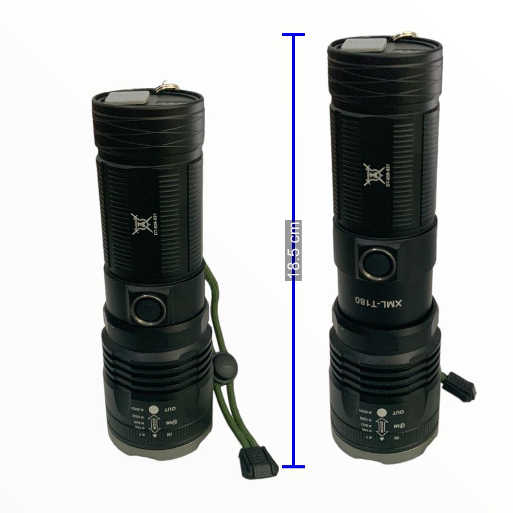 Lámpara de mano LED T180 con USB, 4 modos y control de carga DT521 - foto 2
