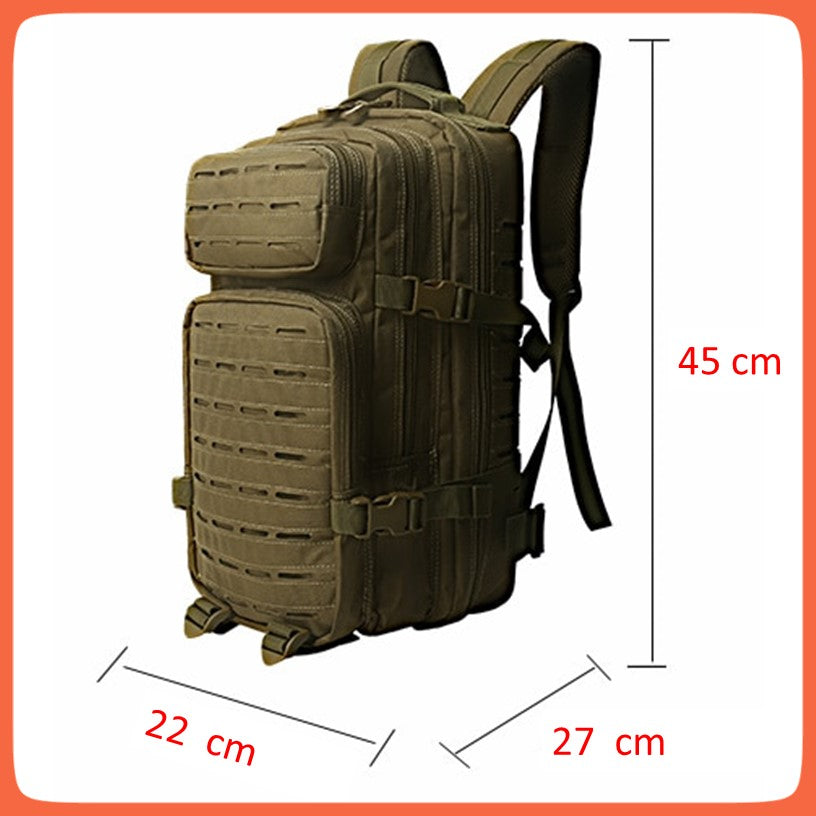 Mochila táctica de 30 litros en poliéster 1000D con MOLLE - foto 9