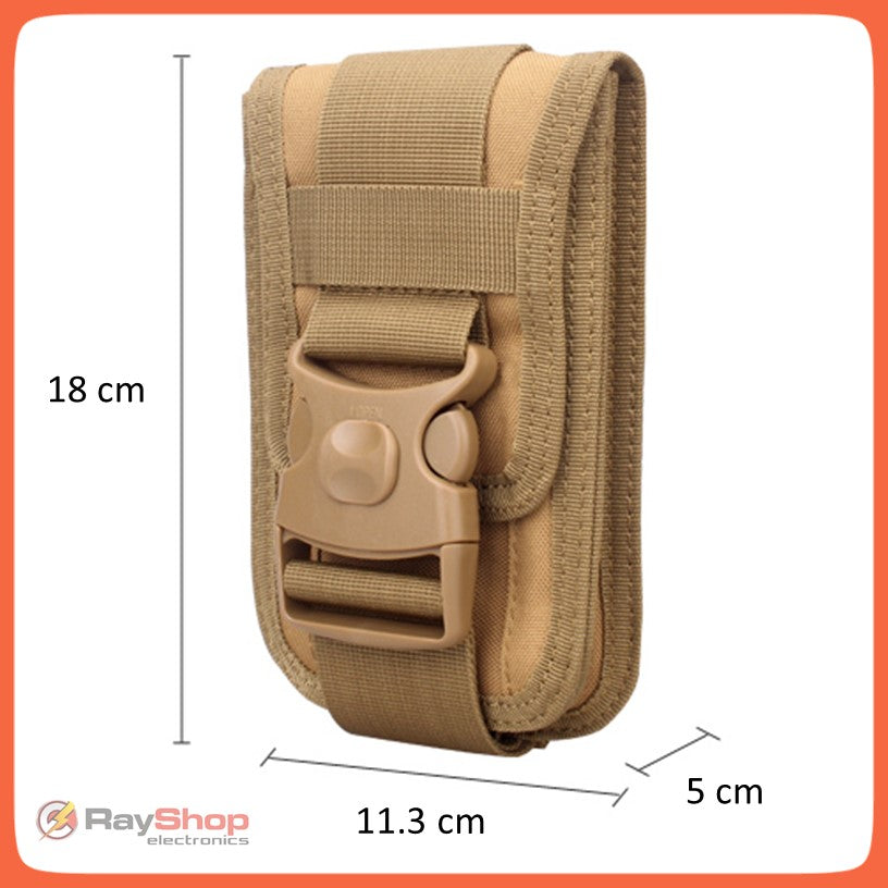 Cartera táctica MOLLE con porta celular y doble seguro, 8 colores - foto 9
