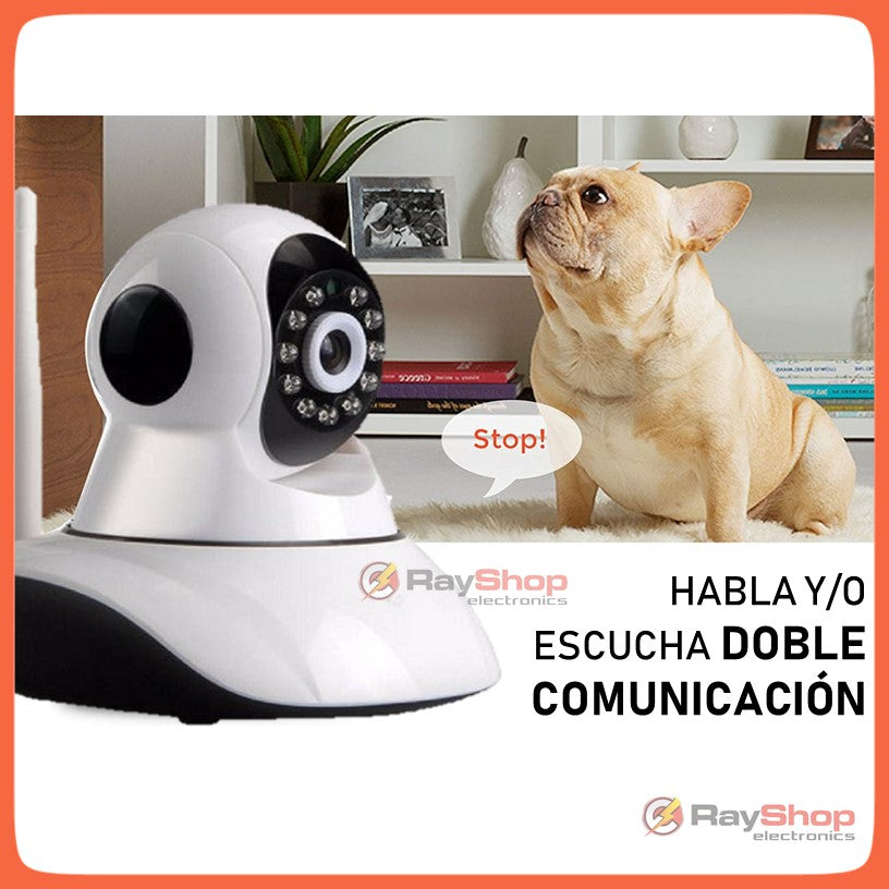 Cámara robótica Wi-Fi con micrófono y app V380, para interiores - foto 9