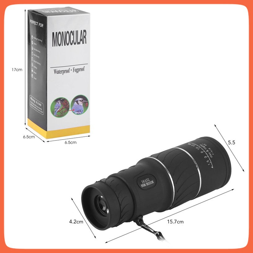 Monocular telescopio 16x52 de largo alcance con funda y correa - foto 11