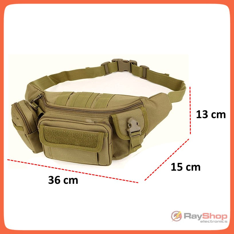 Cangurera táctica MOLLE de nylon 600D 4 en 1 con bolsa desmontable (WZ031) - foto 10