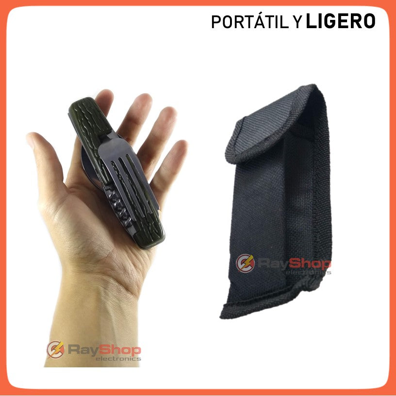 Cubiertos plegables 6 en 1 para campismo con funda - foto 4