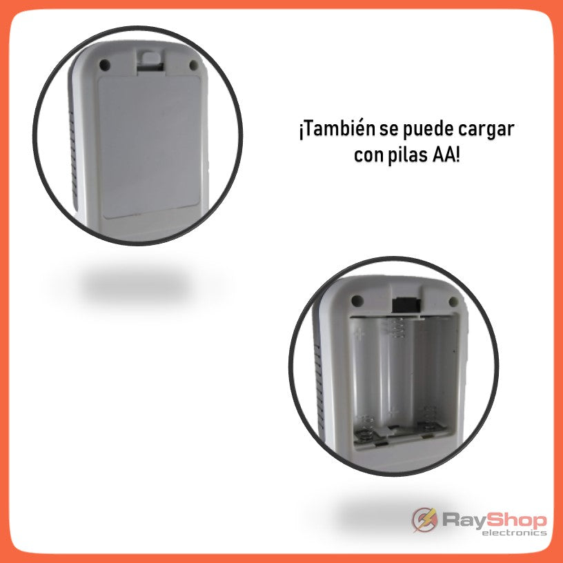 Lámpara de emergencia solar y recargable con luz fría y cálida - foto 5
