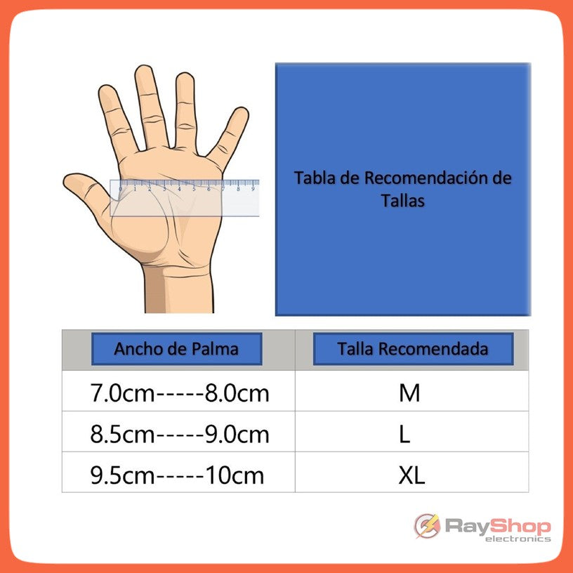 Guantes de ciclismo de dedos cortos con almohadilla y ventilación (TH01) - foto 5