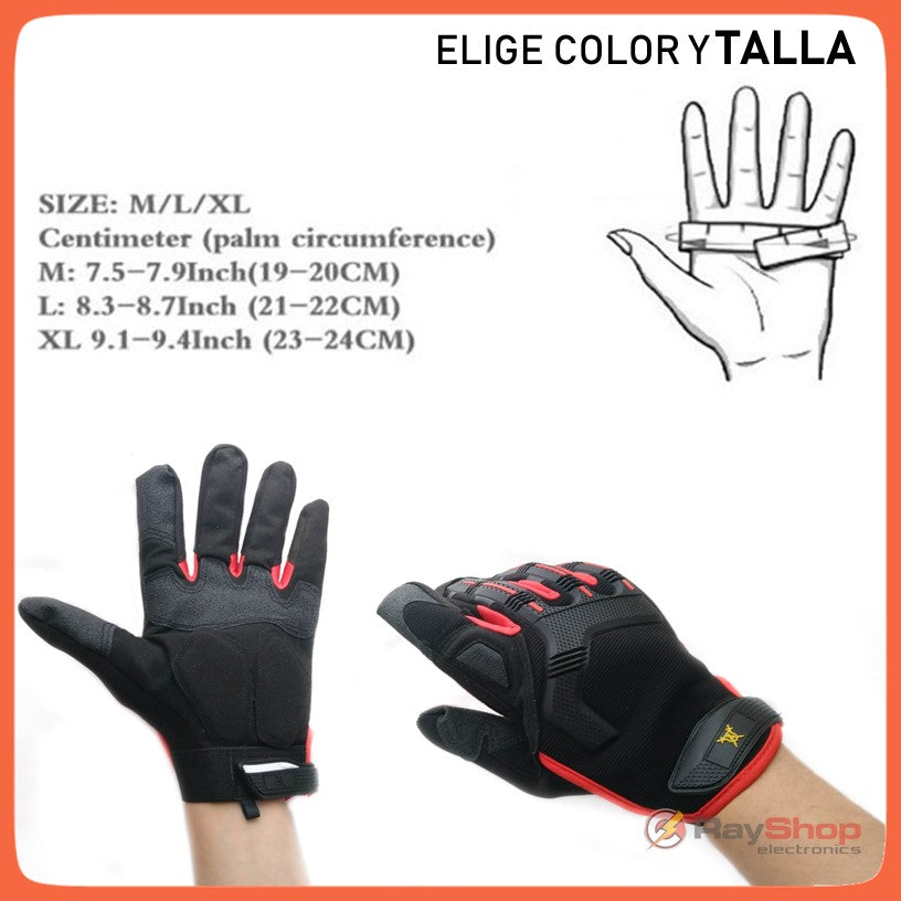 Guantes tácticos con protección en nudillos, palma antiderrapante (H01) - foto 6