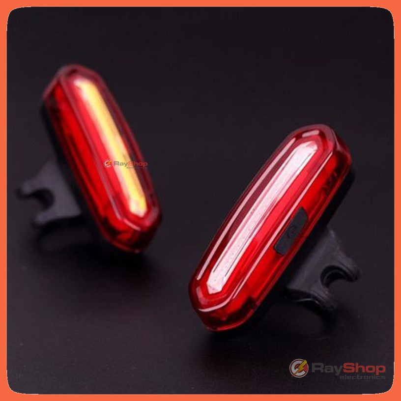 Luz trasera para bicicleta recargable en rojo, azul y magenta - foto 7
