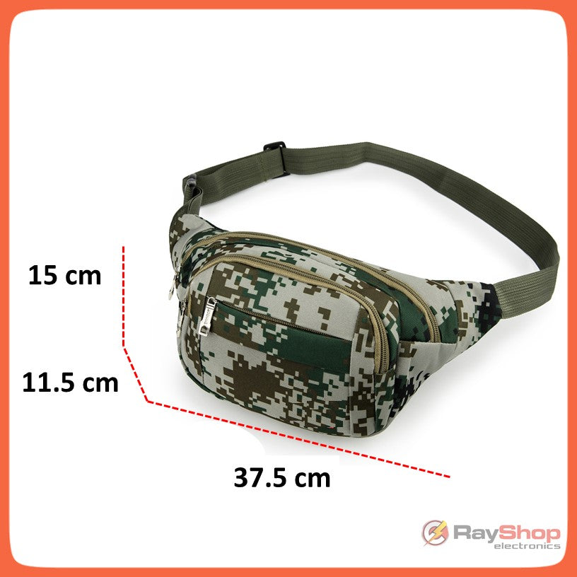 Cangurera táctica de nylon 600D con 4 compartimentos - foto 6
