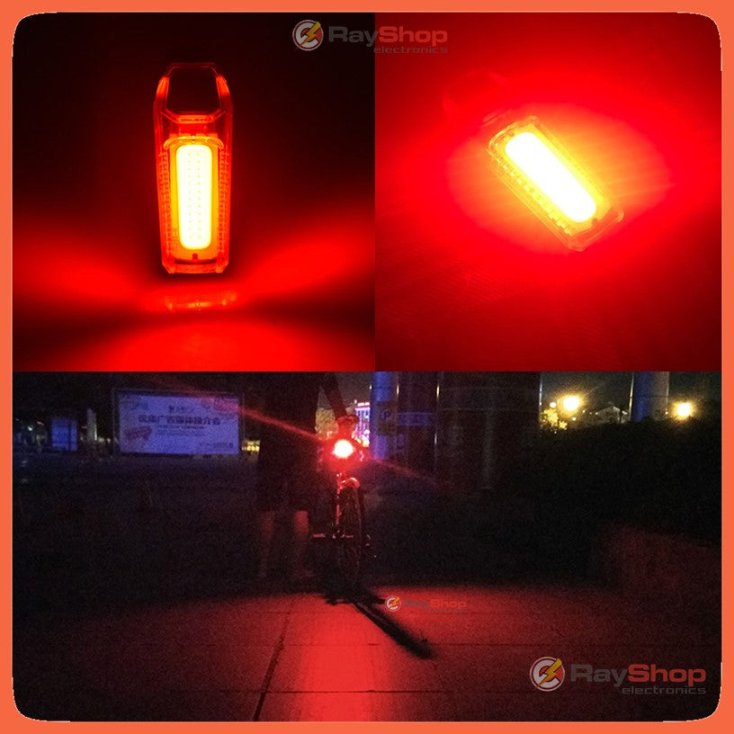 Luz trasera blanca y roja recargable para bicicleta, IPX6 - foto 8