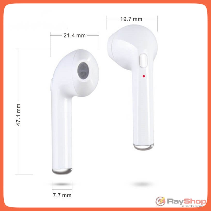 Audífonos Bluetooth inalámbricos con estuche de carga, modelo i7s - foto 8