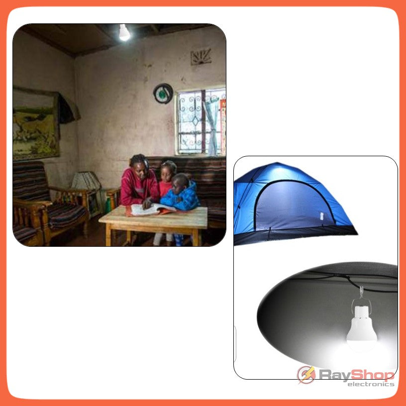 Foco LED recargable con panel solar, luz fría y cálida, con salida USB - foto 7