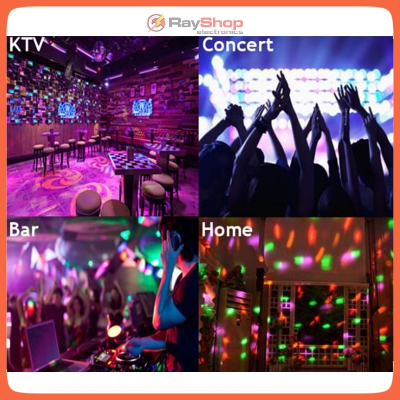 Foco bocina Bluetooth con disco giratorio LED RGB y control remoto (L002) - foto 9