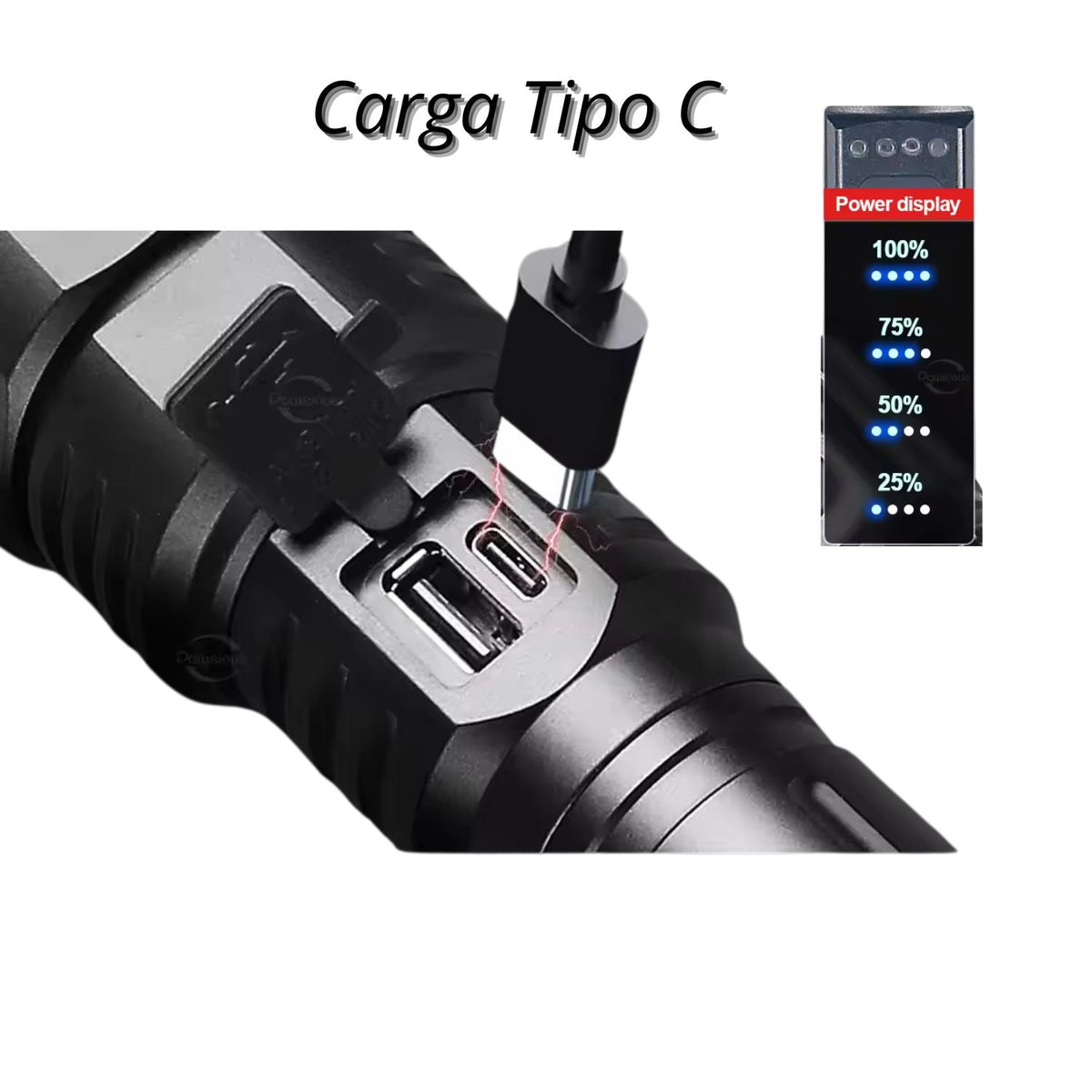 Linterna de camping de largo alcance con zoom y 3 efectos DT606 - foto 6