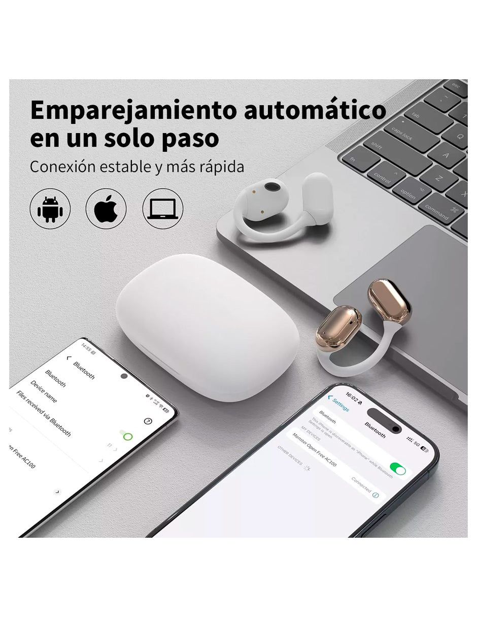Audifonos Petukita Box E18 Clip Inalámbricos Deportivos