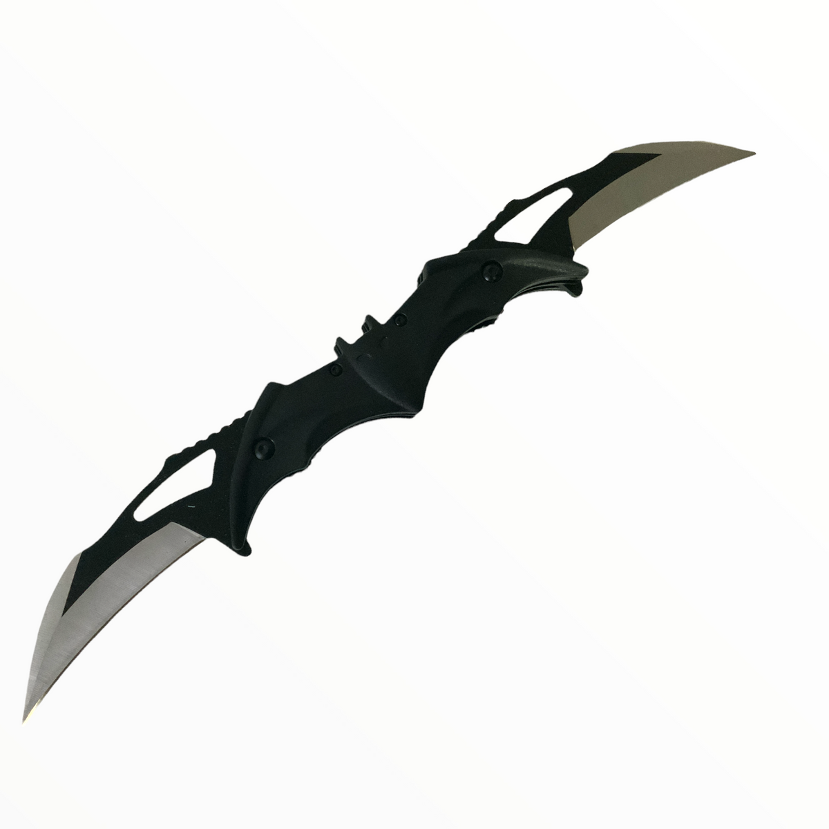 Navaja doble estilo Batman en tornasol o negro F138-T - foto 3