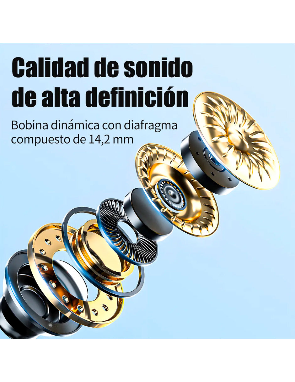 Altavoz Magnético Bluetooth 5.3 con Luz RGB Modelo G3 Estilo Futurista Naranja