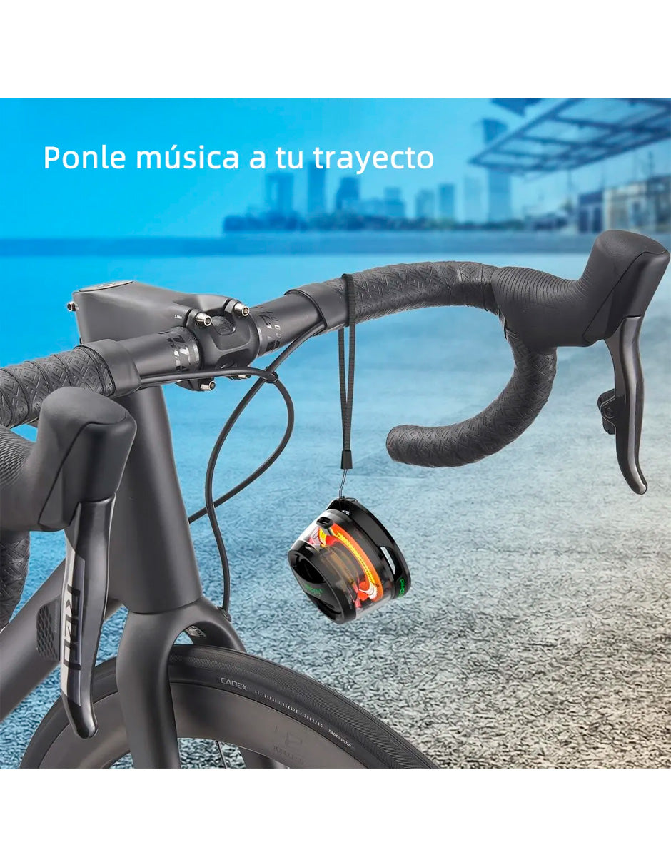 Altavoz Magnético Bluetooth 5.3 con Luz RGB Modelo G2 Estilo Futurista Negro