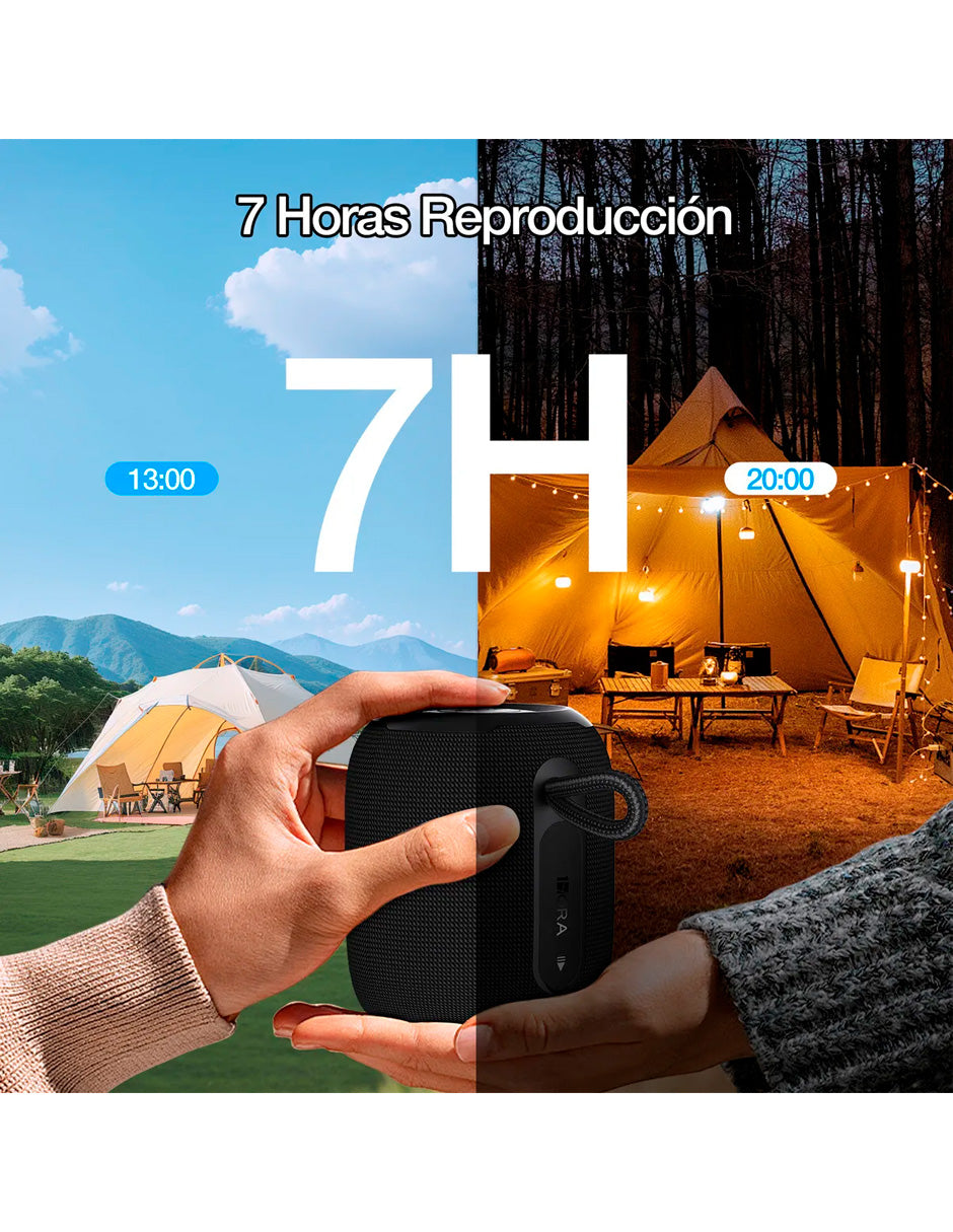 Bocina Mini Inalámbrica Portátil Altavoces con Aux Micro Sd