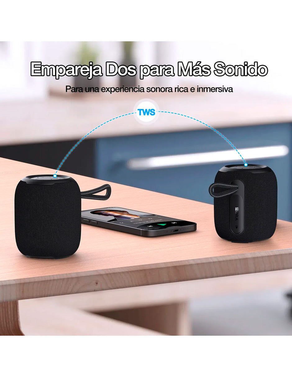 Bocina Mini Inalámbrica Portátil Altavoces con Aux Micro Sd