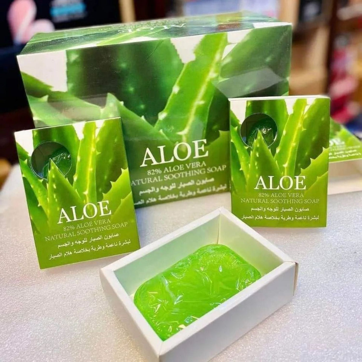 Jabón de aloe vera para rostro con piel grasa HFYP203 - foto 2