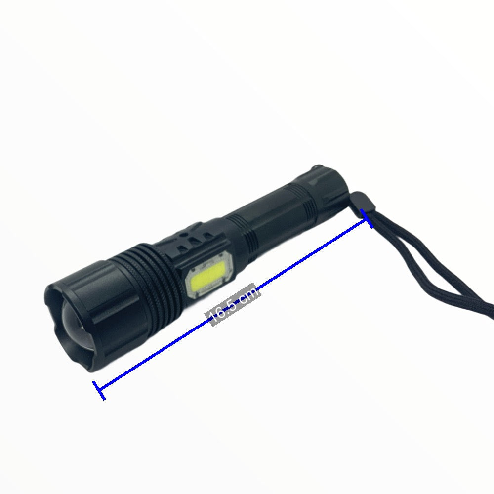 Lámpara LED T9 con zoom, 3 pasos y luz lateral COB de 2 pasos DT442 - foto 4