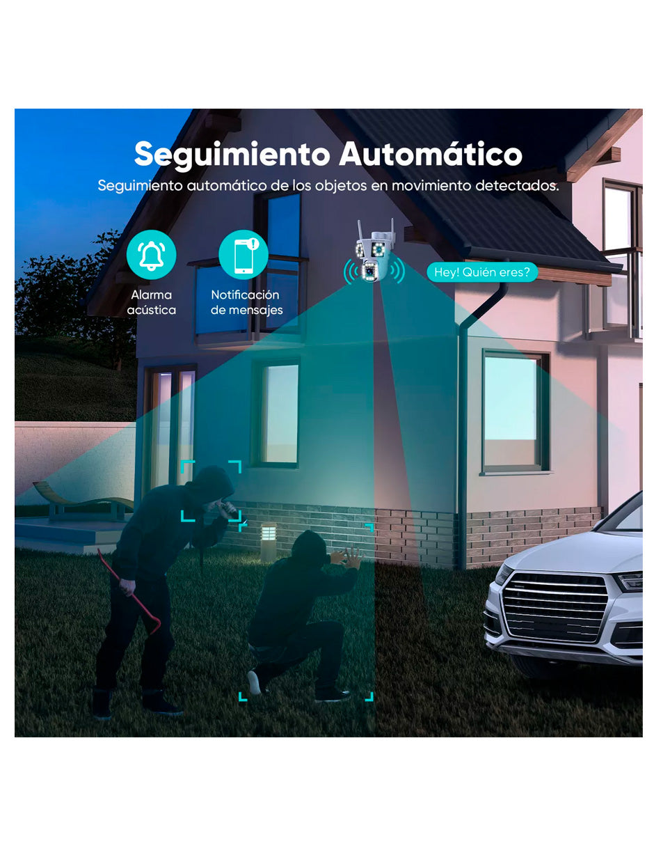 2 PZS Cámara De Vigilancia Petukita Box IPC360 Exterior con Wifi con Tres Pantallas