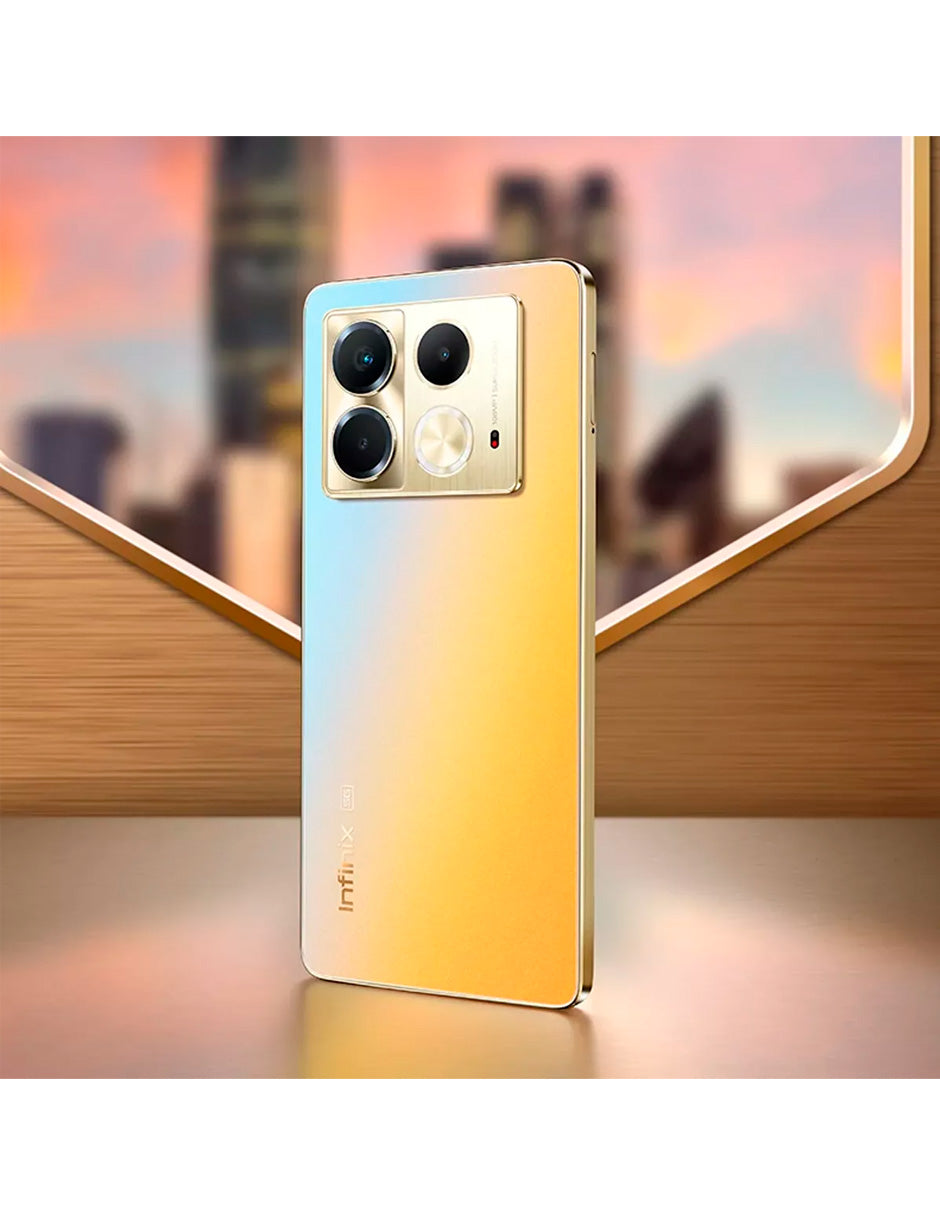 Smartphone Infinix Note 40 con 8 GB de RAM, 256 GB de almacenamiento Interno Dorado
