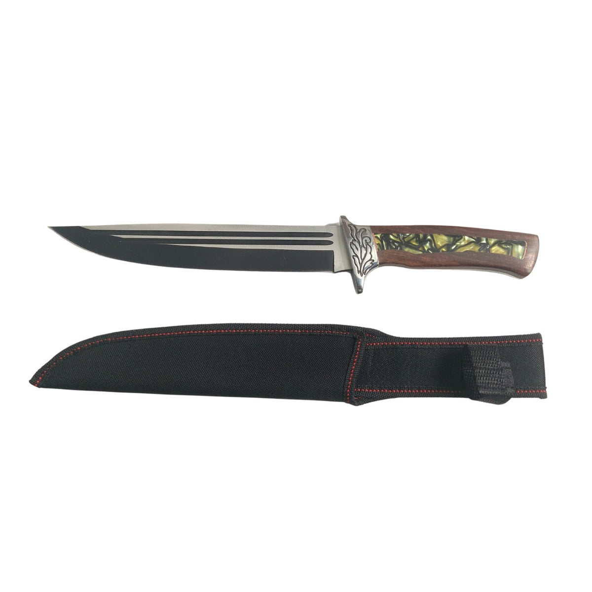 Cuchillo afilado plateado para senderos, pesca y caza JF0522 - foto 3