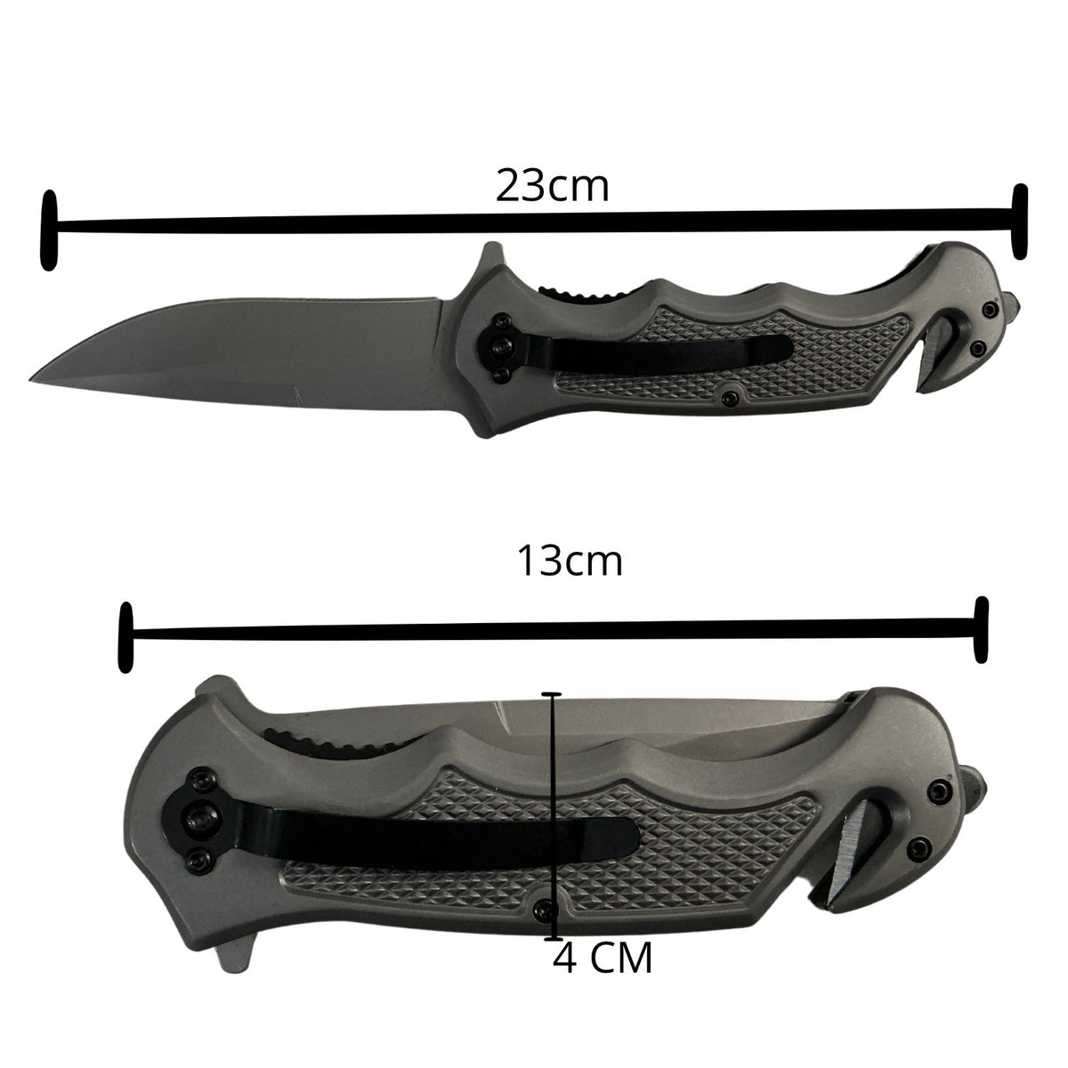 Cuchillo táctico militar con corta soga y apertura semiautomática JF140 - foto 2